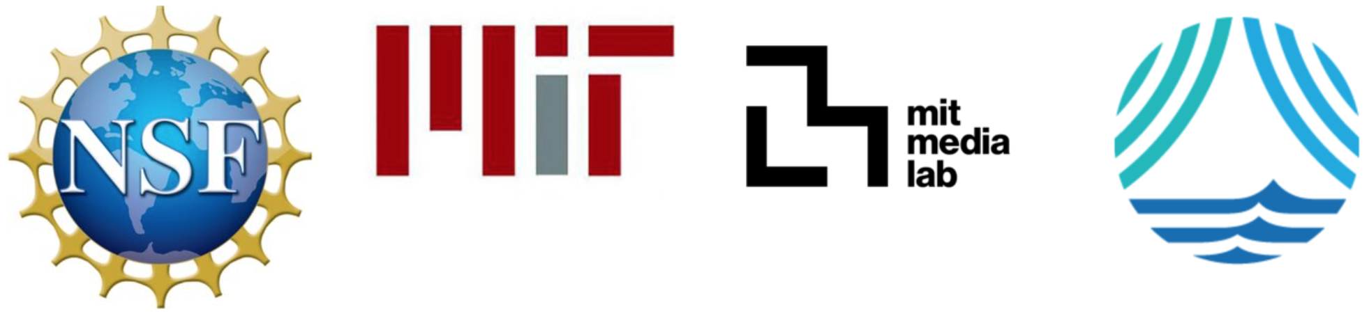 NSF, MIT, MIT Media Lab Logos