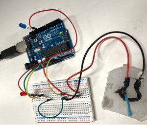 Whisker circuits; input to Arduino and output display
