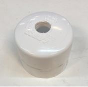 PVC cap with a hole drilled in it