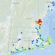 A map of the US Northeast used for mapping blue carbon