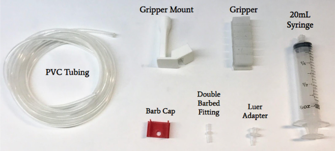 All materials for single gripper