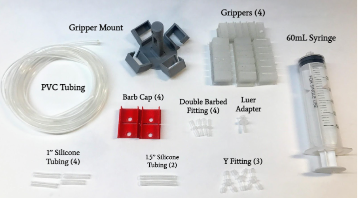 All materials for quad gripper