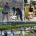 A collage of Sea Grant staff and people outside doing coastal resilience research, education, and outreach activies.