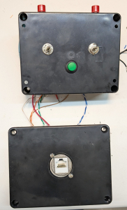 Outside of open controller box