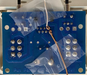 Brown and white wires on ethernet connector tabs