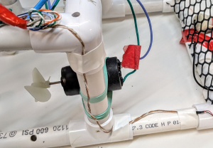 Brown and brown/white wires from cable