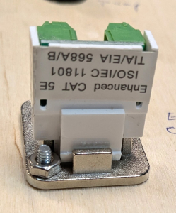 Screw on ethernet connector